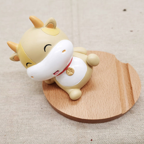 Creative  Mobile Phone Toma Back With Coin Beech Wood Lazy Phone