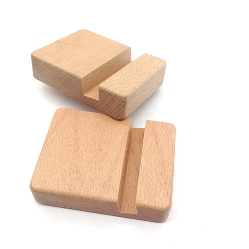 Creative  Mobile Phone Toma Back With Coin Beech Wood Lazy Phone