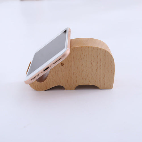 Creative  Mobile Phone Toma Back With Coin Beech Wood Lazy Phone