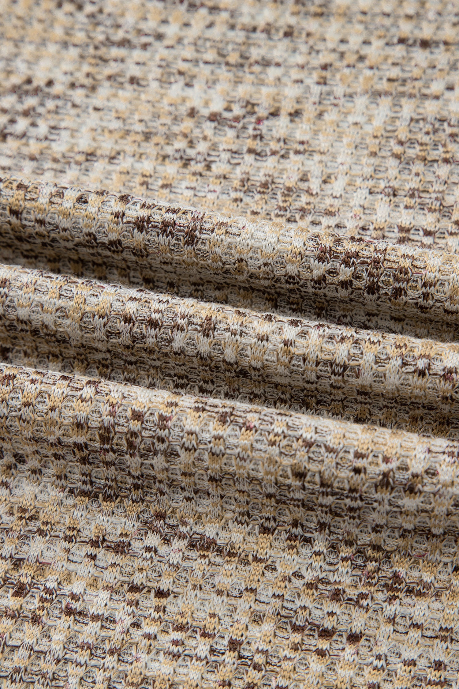 Heather Textured Ruffle Sleeve Top & Drawstring Shorts Set